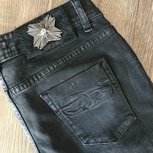 SOLD! 3 for $25❤️ Just Cavalli Black Skinny Jeans Size 26 - Picture 4 of 5